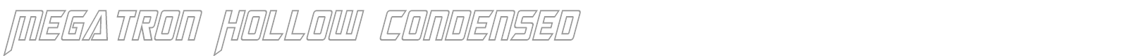 Megatron font preview
